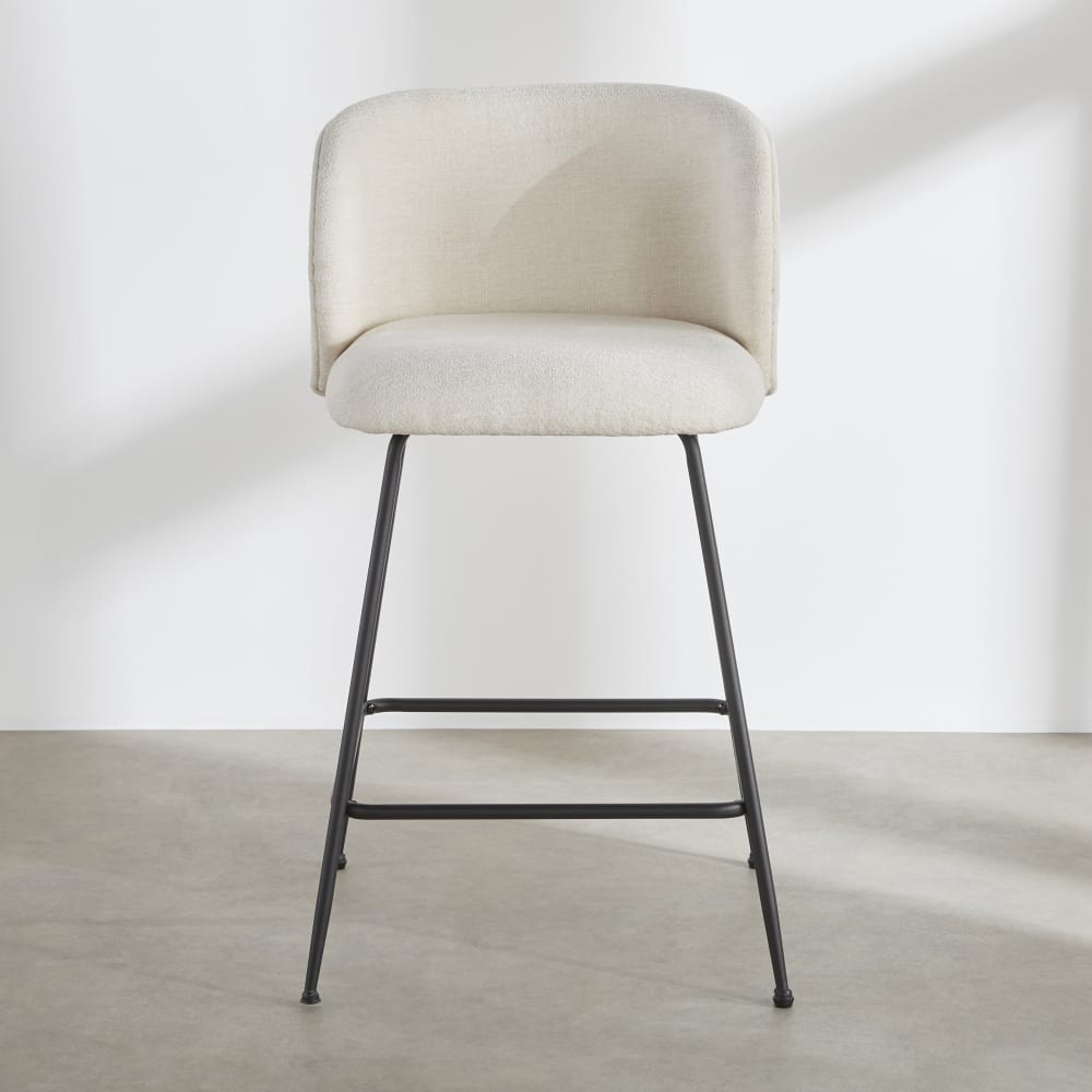 Lot de 2 chaises pour îlot central écrues, H66 cm — vue 4
