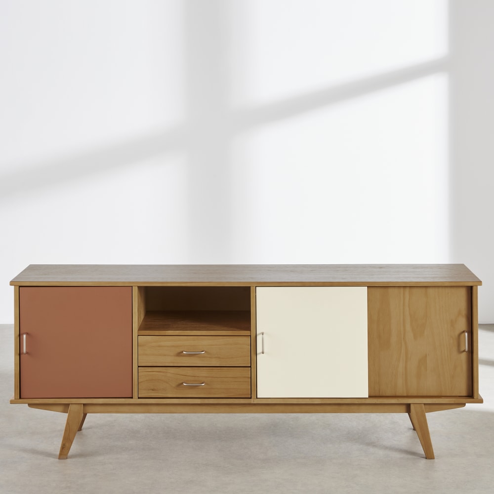 Buffet 3 portes 2 tiroirs, L180 cm — vue 3