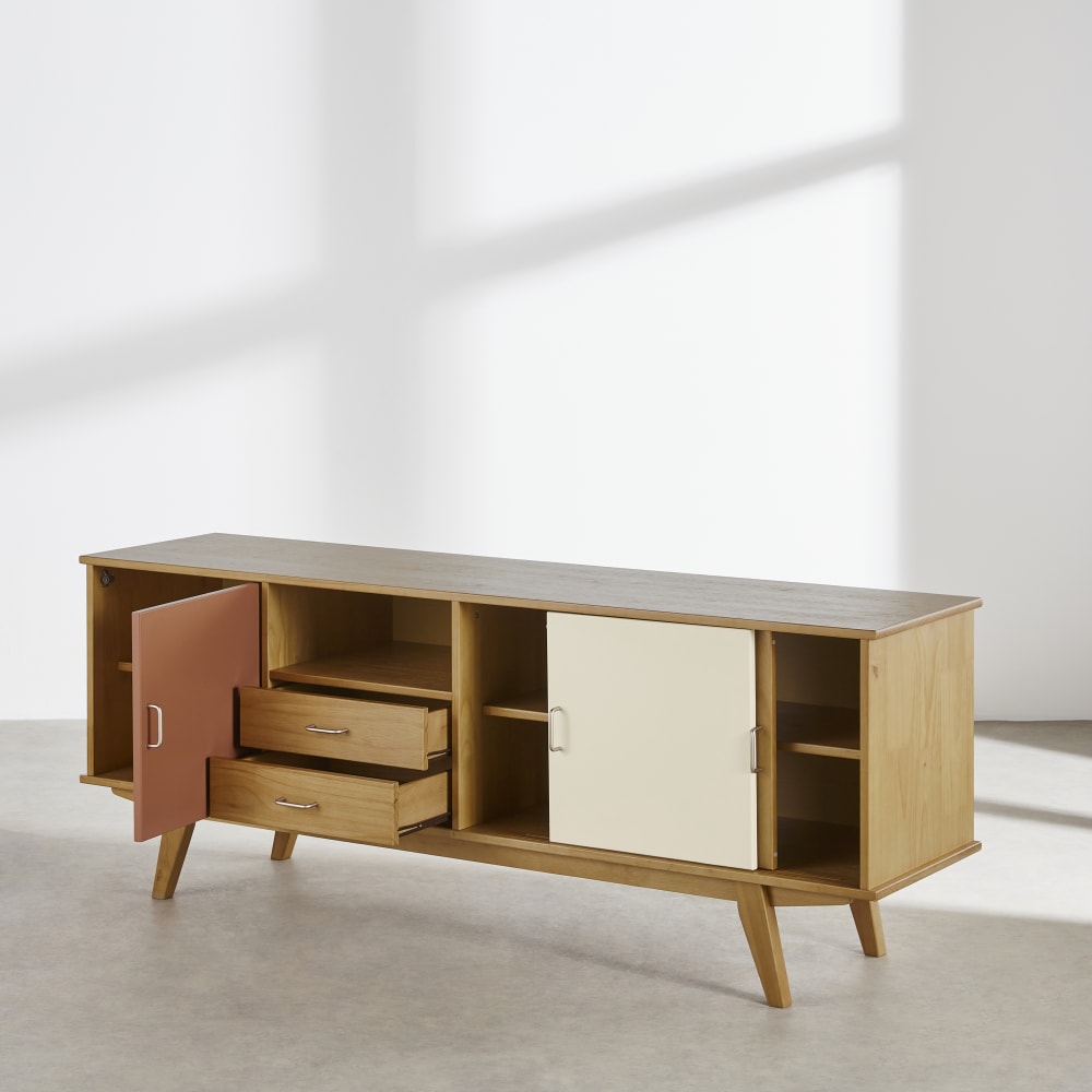 Buffet 3 portes 2 tiroirs, L180 cm — vue 4