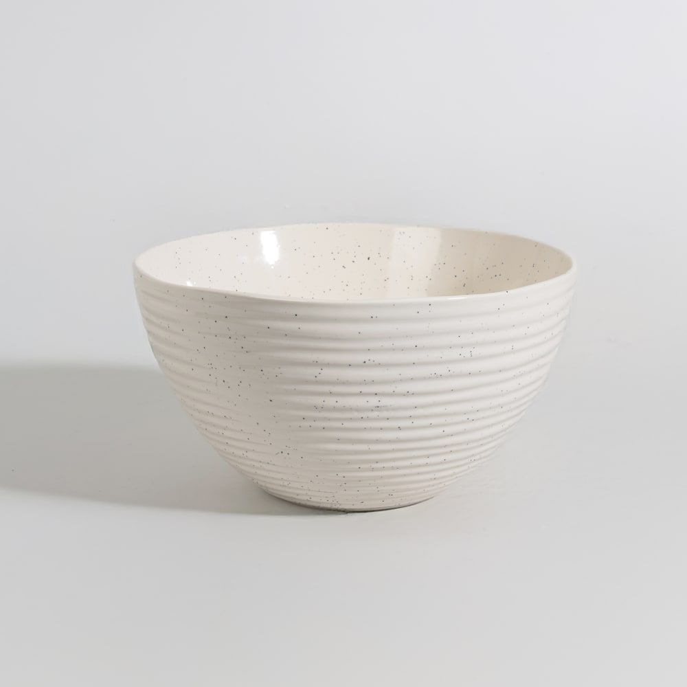 Saladier en céramique crème
