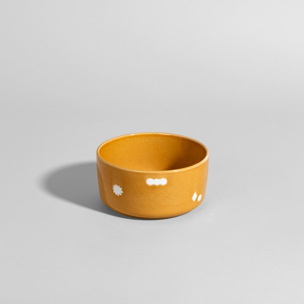 Bol en céramique jaune ocre
