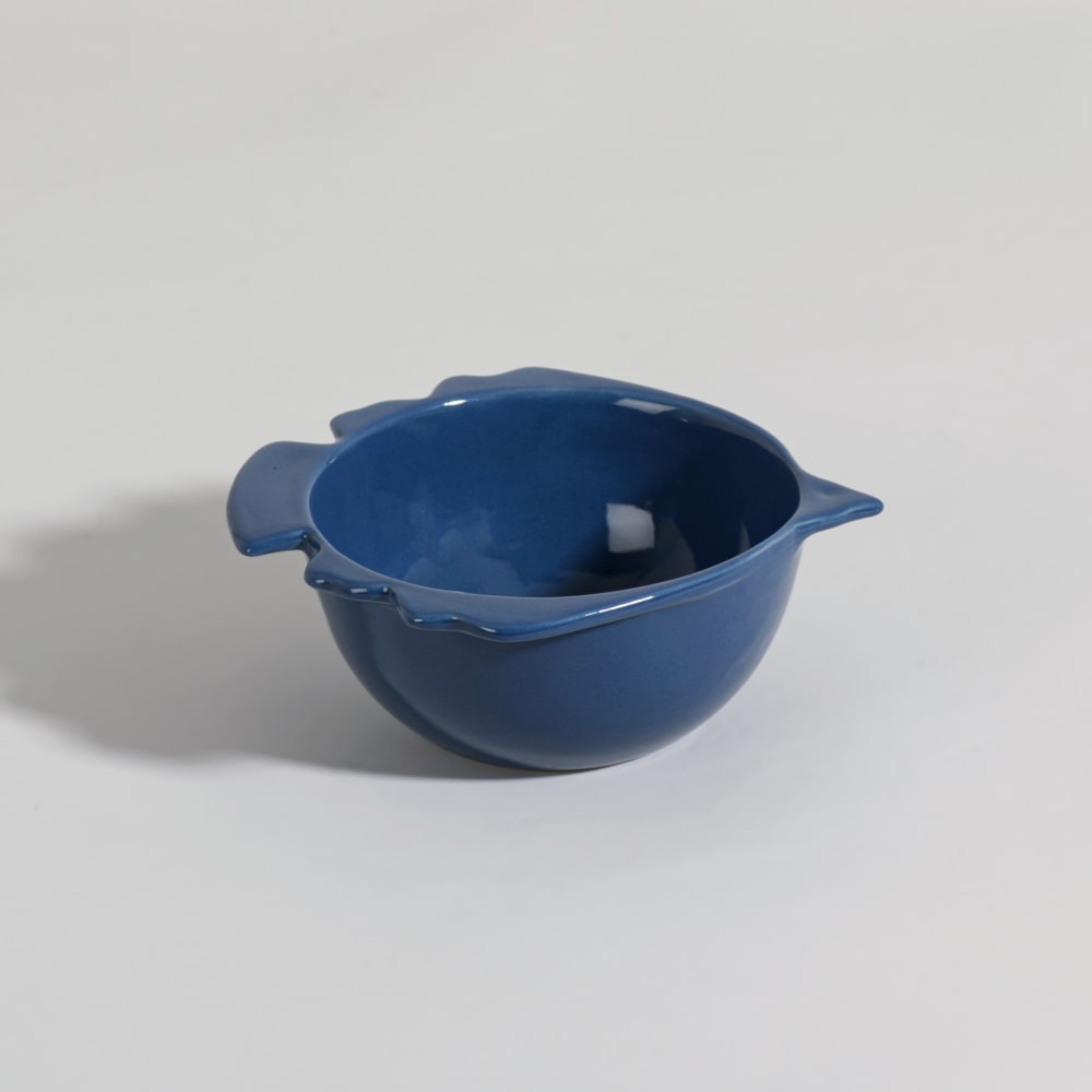 Coupelle oiseau en grès bleu Coupelle oiseau en grès bleu