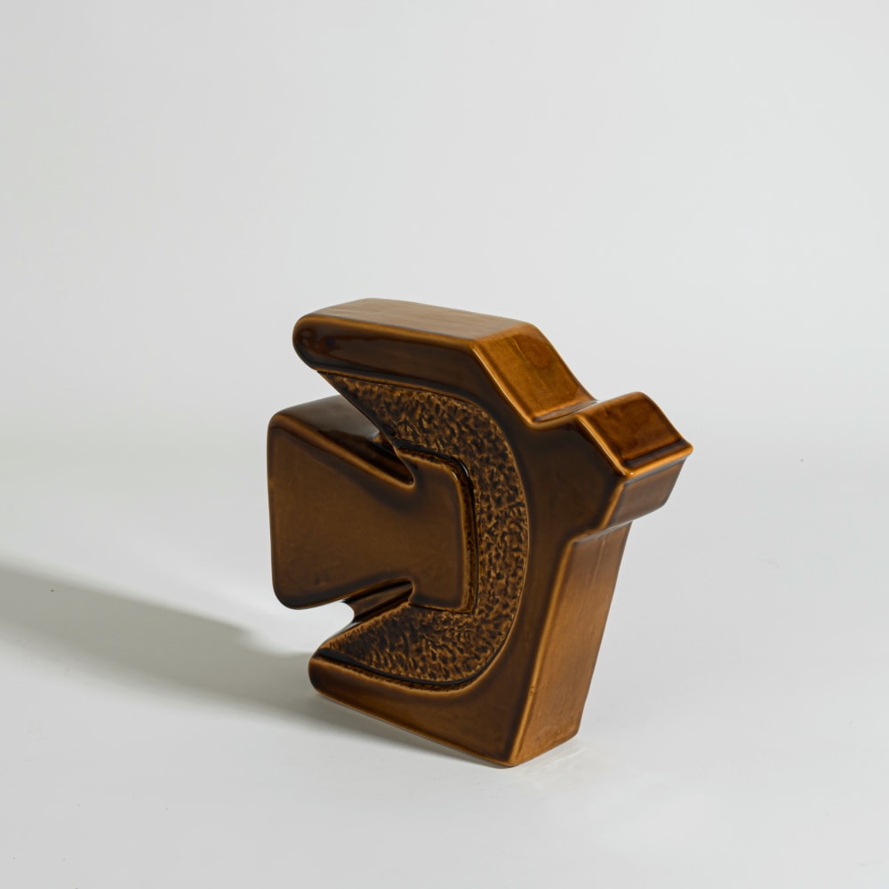 Braune Steingut-Vogelfigur, H 20 cm - Maisons Du Monde