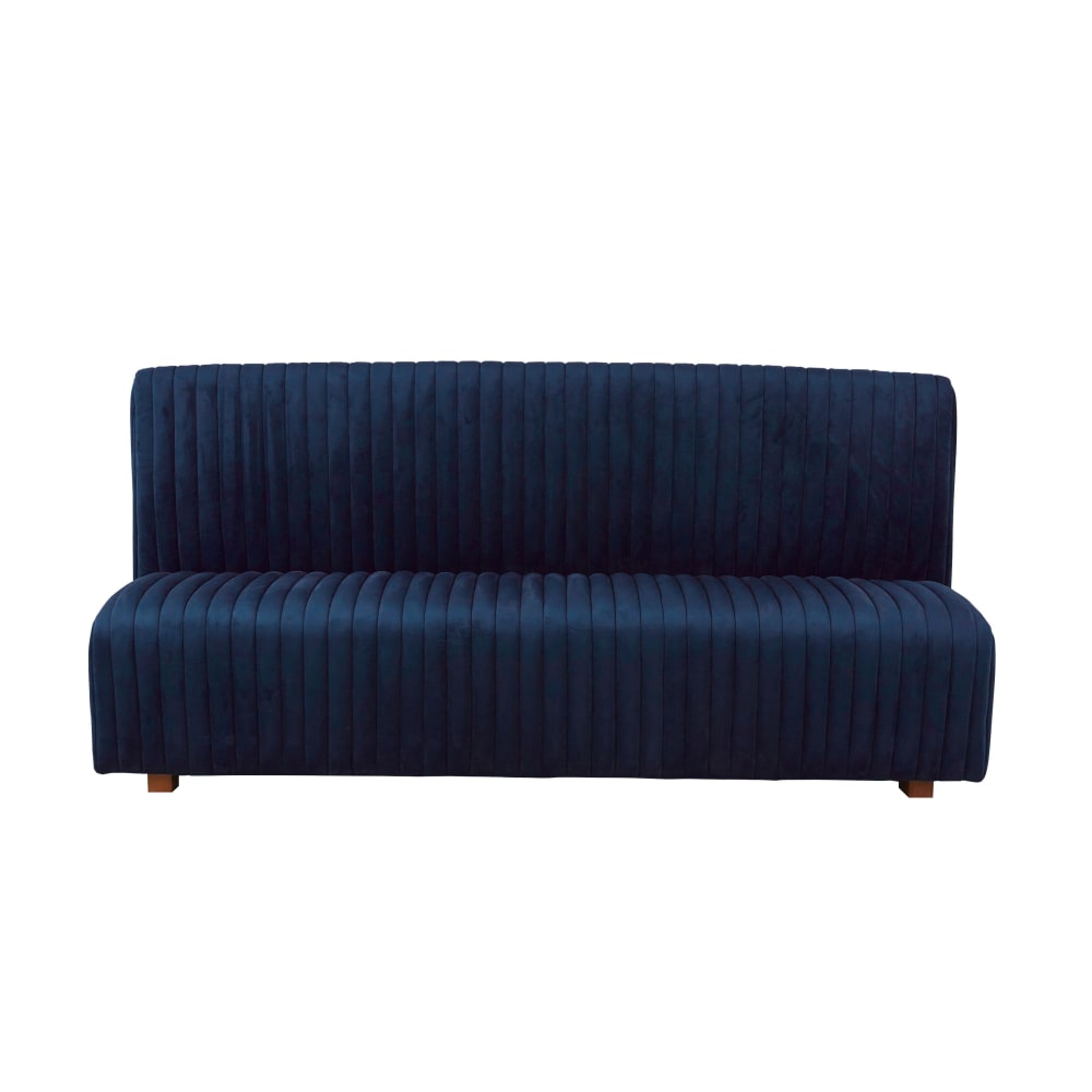 Banquette professionnelle 3 places bleu nuit