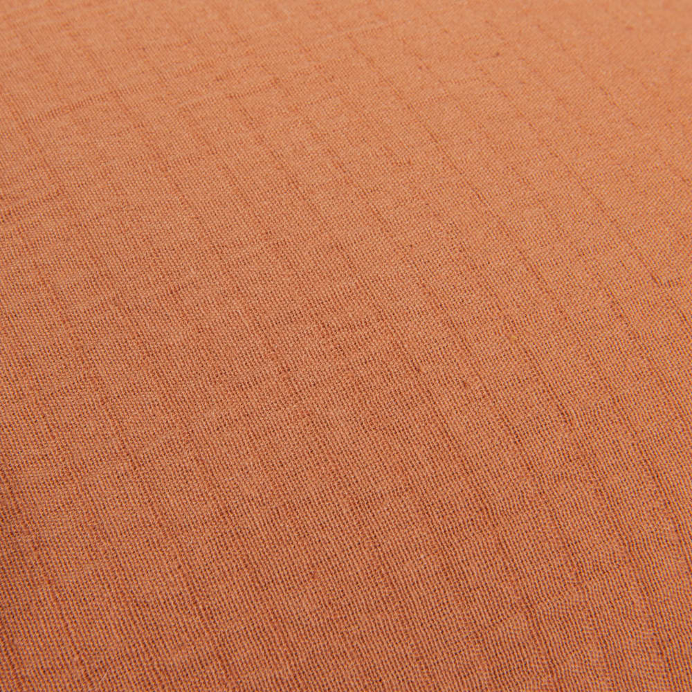 Housse de coussin texturée terracotta, 40x40 cm — vue 3