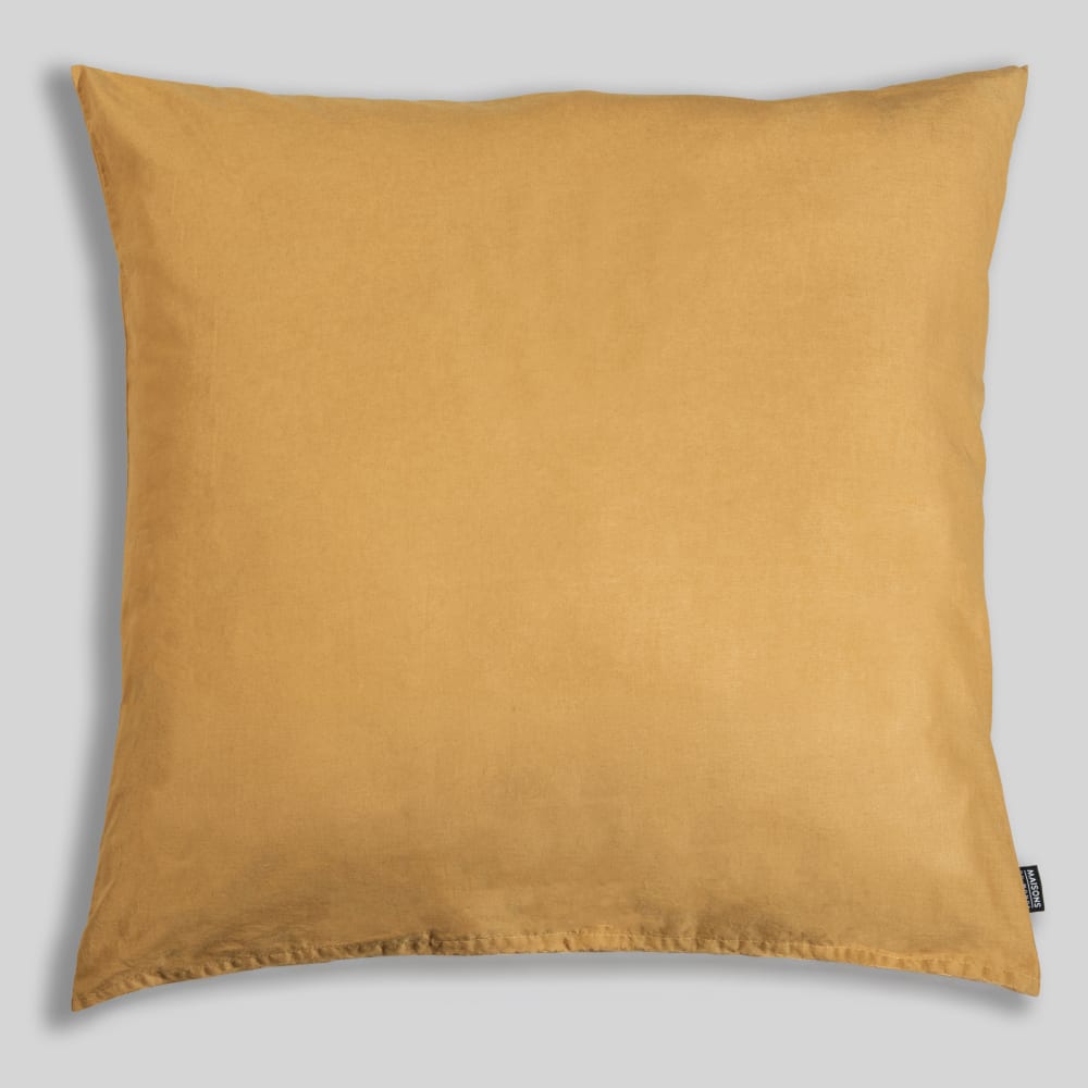 Taie d'oreiller en coton olive, 63x63 cm