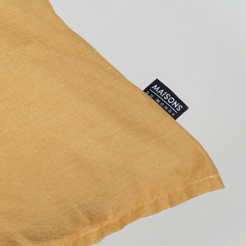 Taie d'oreiller en coton olive, 63x63 cm — vue 3