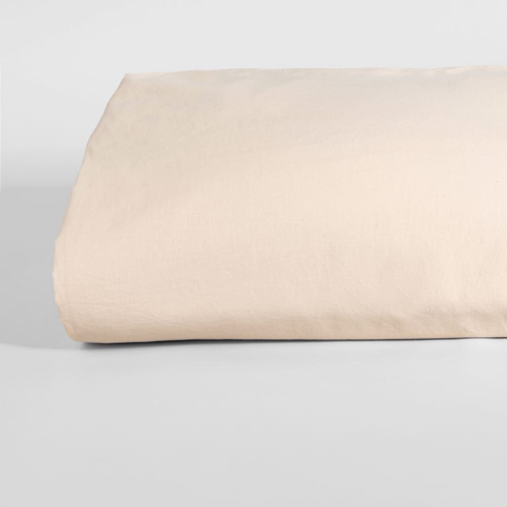 Housse de couette en coton crème, 240x220 cm — vue 4