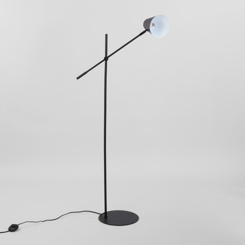 Lampadaire en acier noir, H144 cm — vue 4