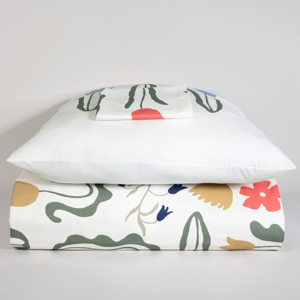 Parure de lit en coton biologique imprimé floral, 240x220 cm — vue 3