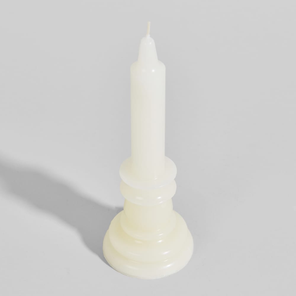 Weiße Stehkerze, H 21 cm - Maisons Du Monde