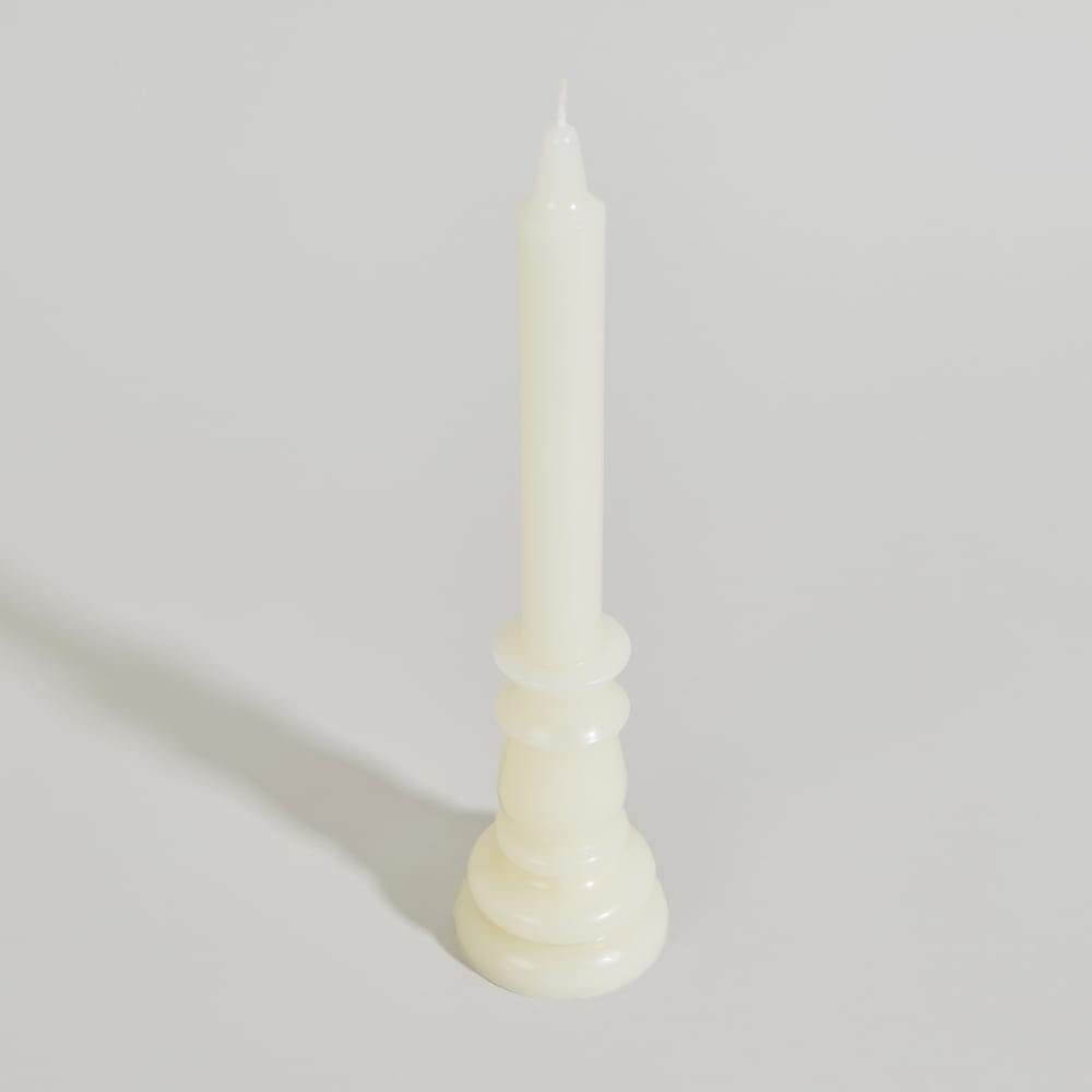 Weiße Stehkerze, H 31 cm - Maisons Du Monde