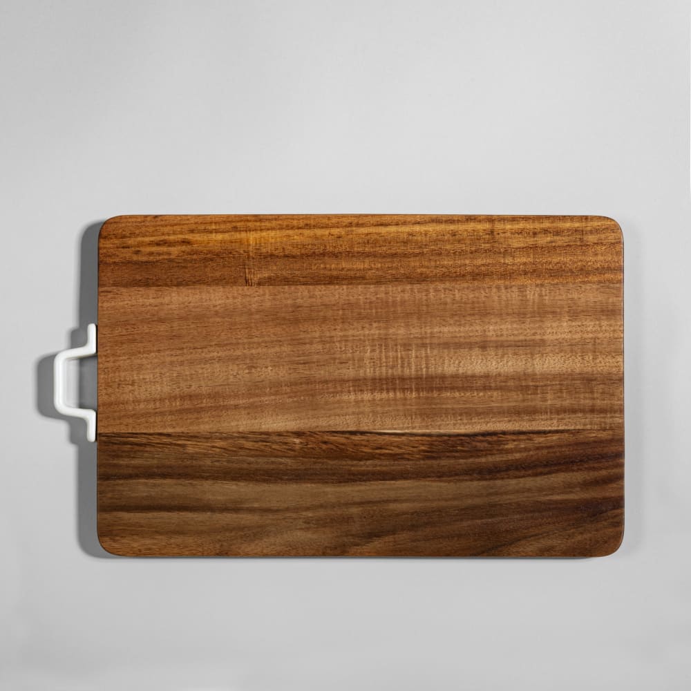 Grande planche à découper en bois d'acacia avec manche Grande planche à découper en bois d'acacia avec manche