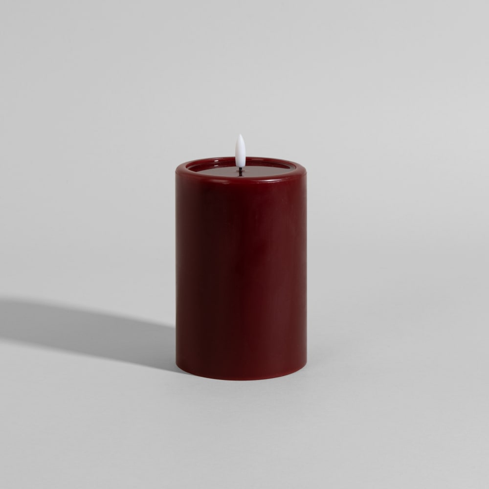 Rote LED-Kerze aus Wachs, 10 x 15 cm - Maisons Du Monde