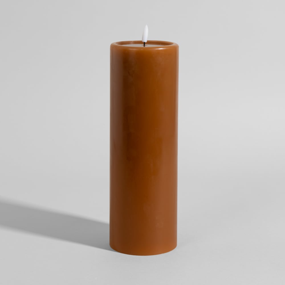 LED-Kerze aus Karamellwachs, 10 x 30 cm - Maisons Du Monde