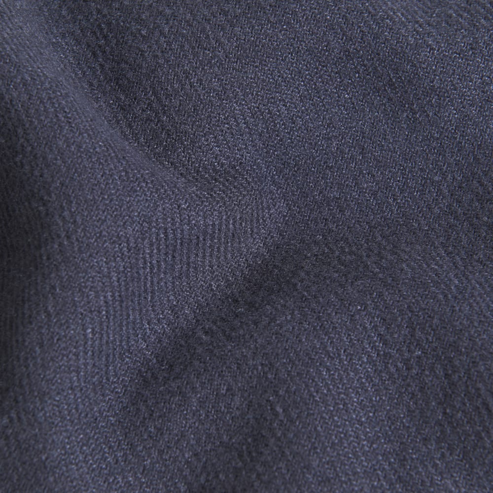 Grand plaid bleu à franges, 220x240 cm — vue 4