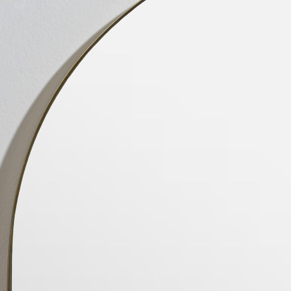 Miroir arche en acier doré, 60x100 cm — vue 4