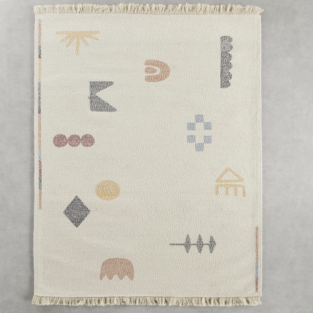 Tapis en laine imprimés multicolores, 160x230 cm — vue 3