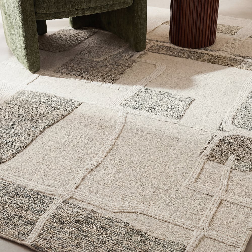 Tapis en laine tuftée