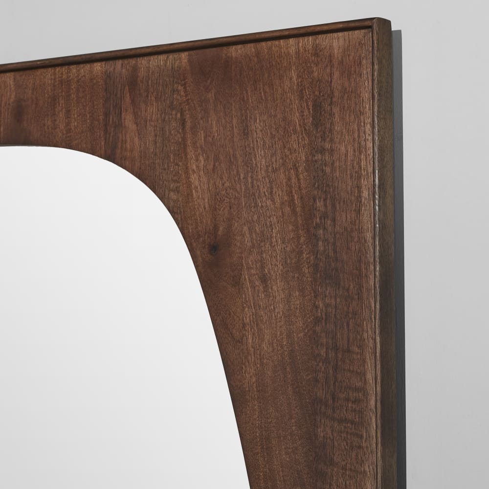 Grand miroir rectangulaire en bois de manguier, 90x160 cm — vue 4