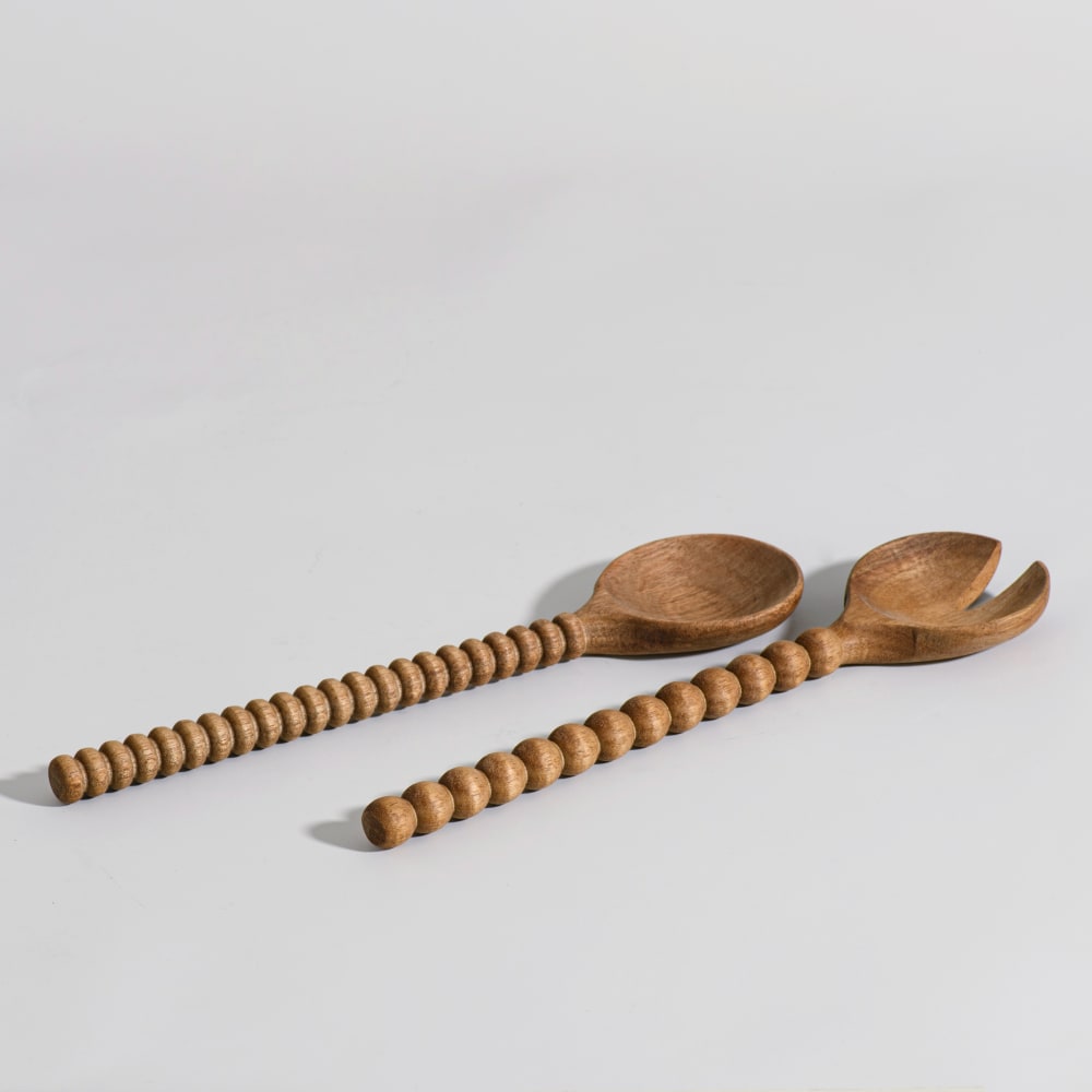 Couverts à salade en bois d'acacia Couverts à salade en bois d'acacia