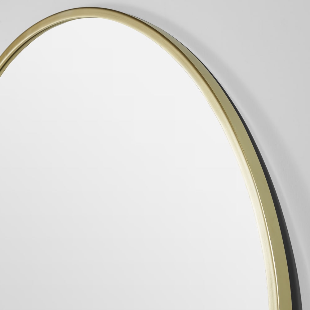 Grand miroir arche en acier doré, 110x180 cm — vue 4