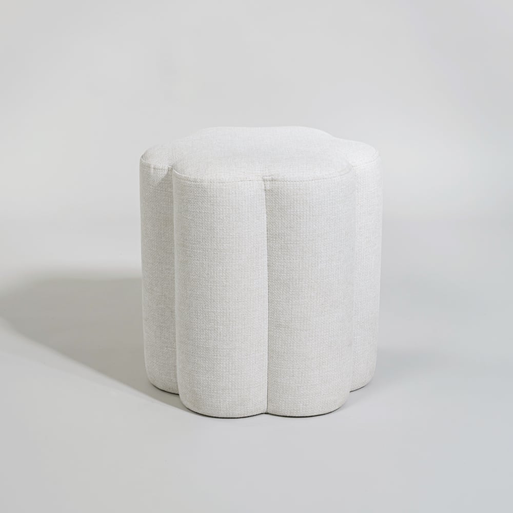Pouf fleur écru Pouf fleur écru