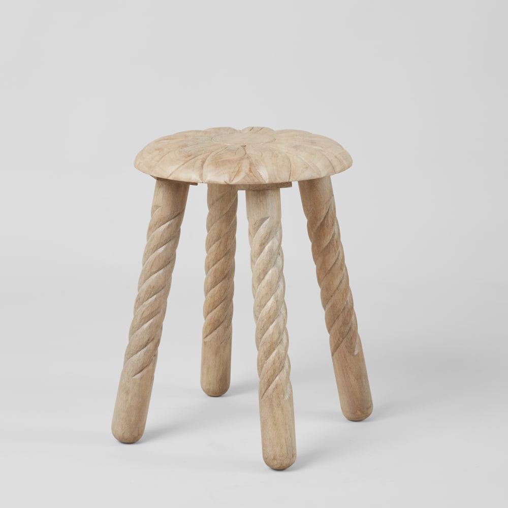Tabouret en bois de manguier