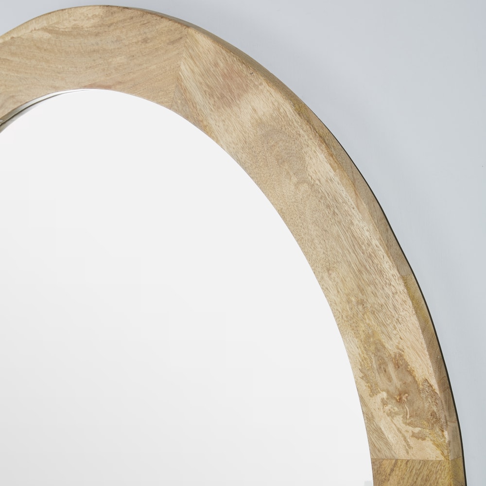 Miroir rond en bois de manguier, Ø140 cm — vue 3