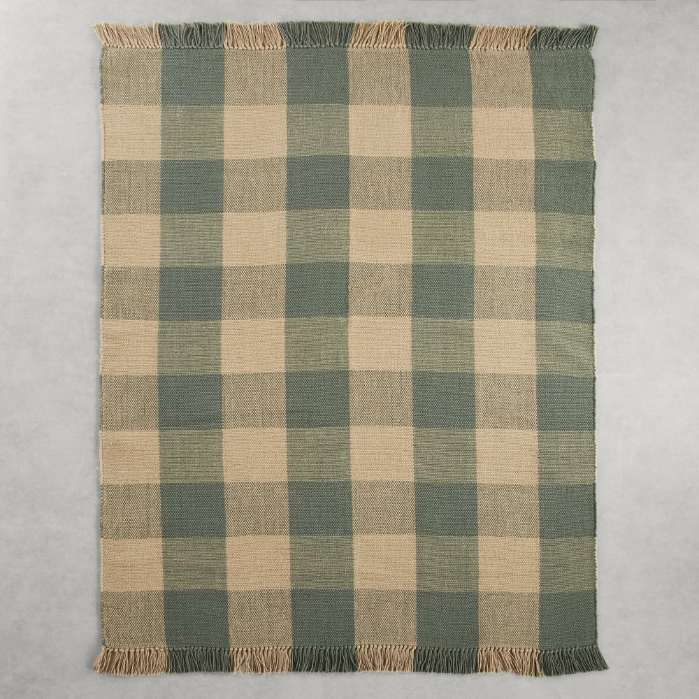 Tapis en jute tissé à franges, 160x230 cm — vue 3