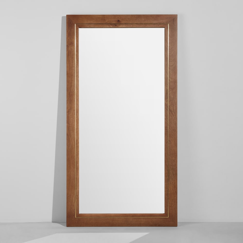 Grand miroir rectangulaire en bois de manguier, 90x170 cm — vue 3