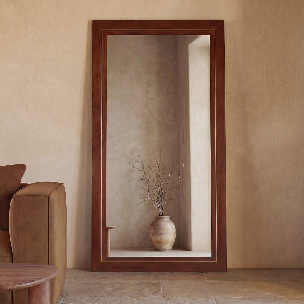 Grand miroir rectangulaire