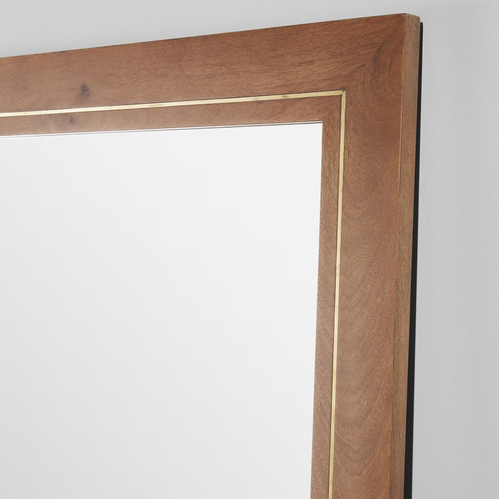 Grand miroir rectangulaire en bois de manguier, 90x170 cm — vue 4