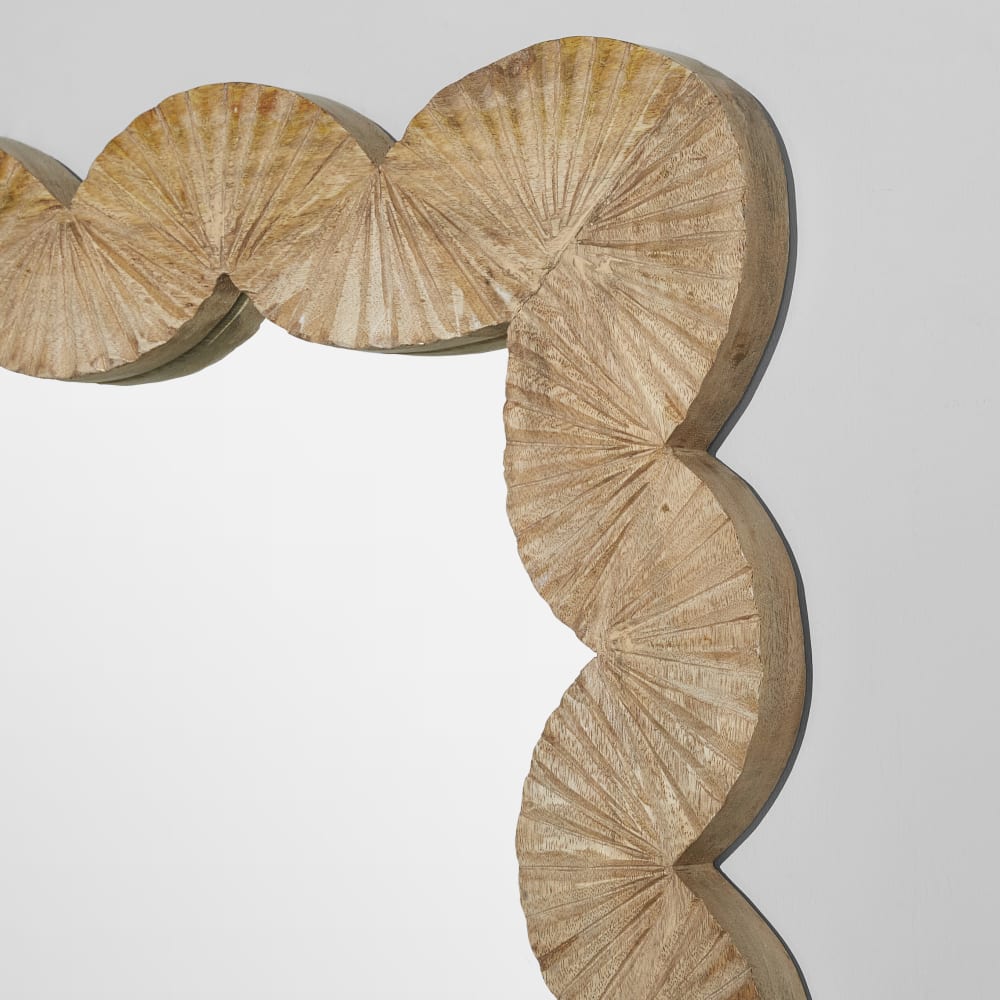 Miroir rectangulaire en bois de manguier, 90x120 cm — vue 3