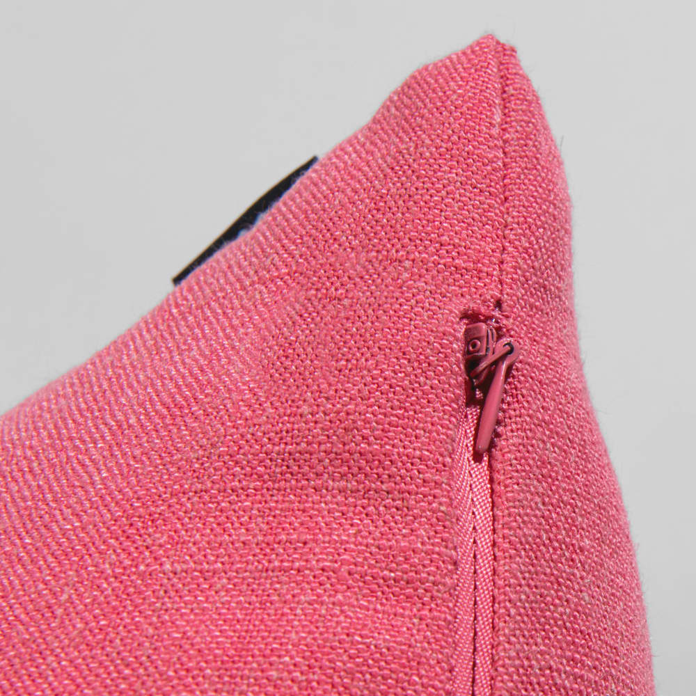 Coussin uni rose vif, 40x40 cm — vue 4