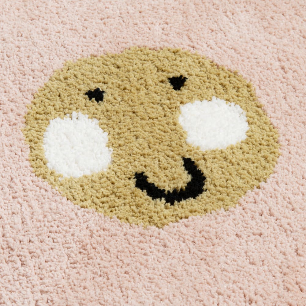 Tapis fleur en laine tuftée, 90x130 cm — vue 3