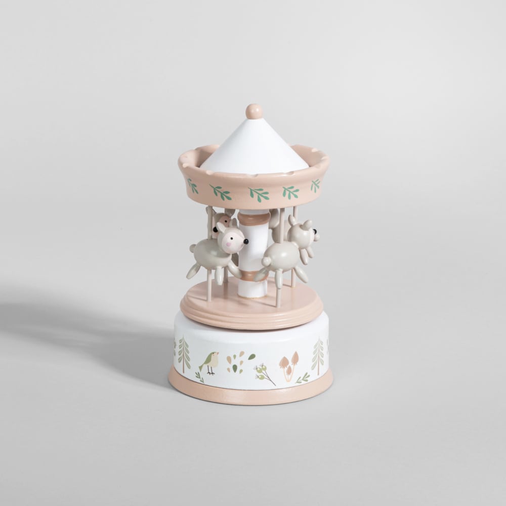 Boîte à musique carrousel animaux