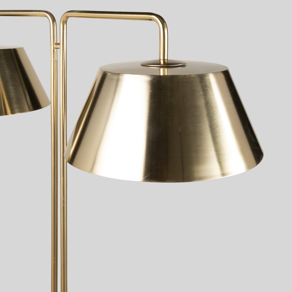 Lampadaire en acier doré, H165 cm — vue 4