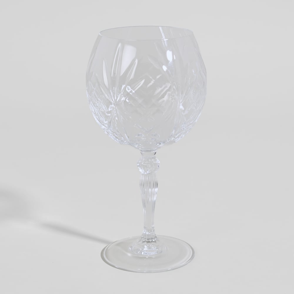 Verre à cocktail en cristal taillé transparent