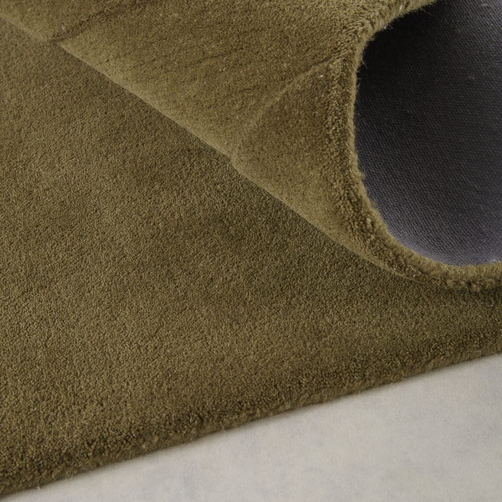 Tapis en laine tuftée vert kaki, 160x230 cm — vue 4