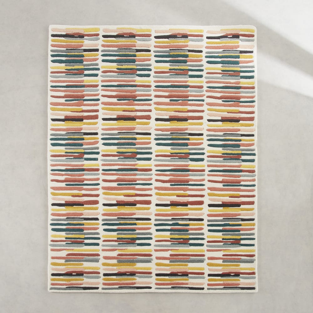 Tapis tufté multicolore, 160x230 cm