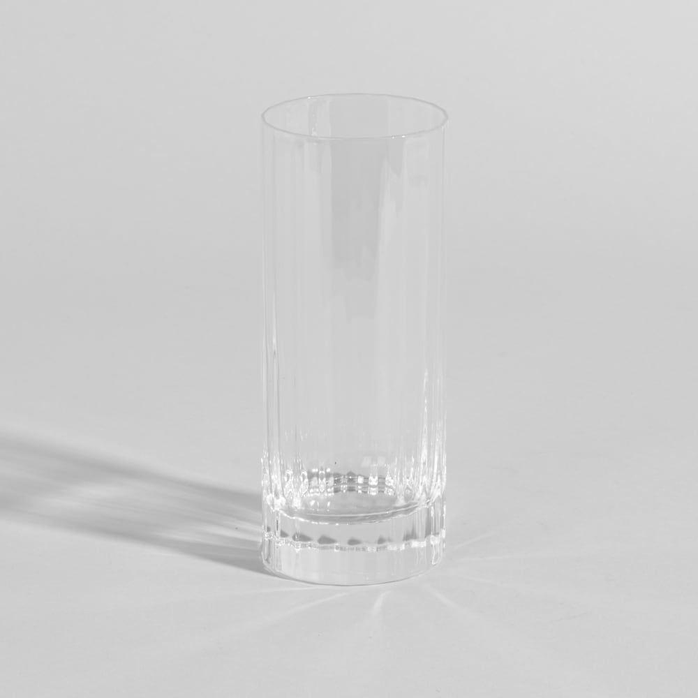 Chope en verre transparent