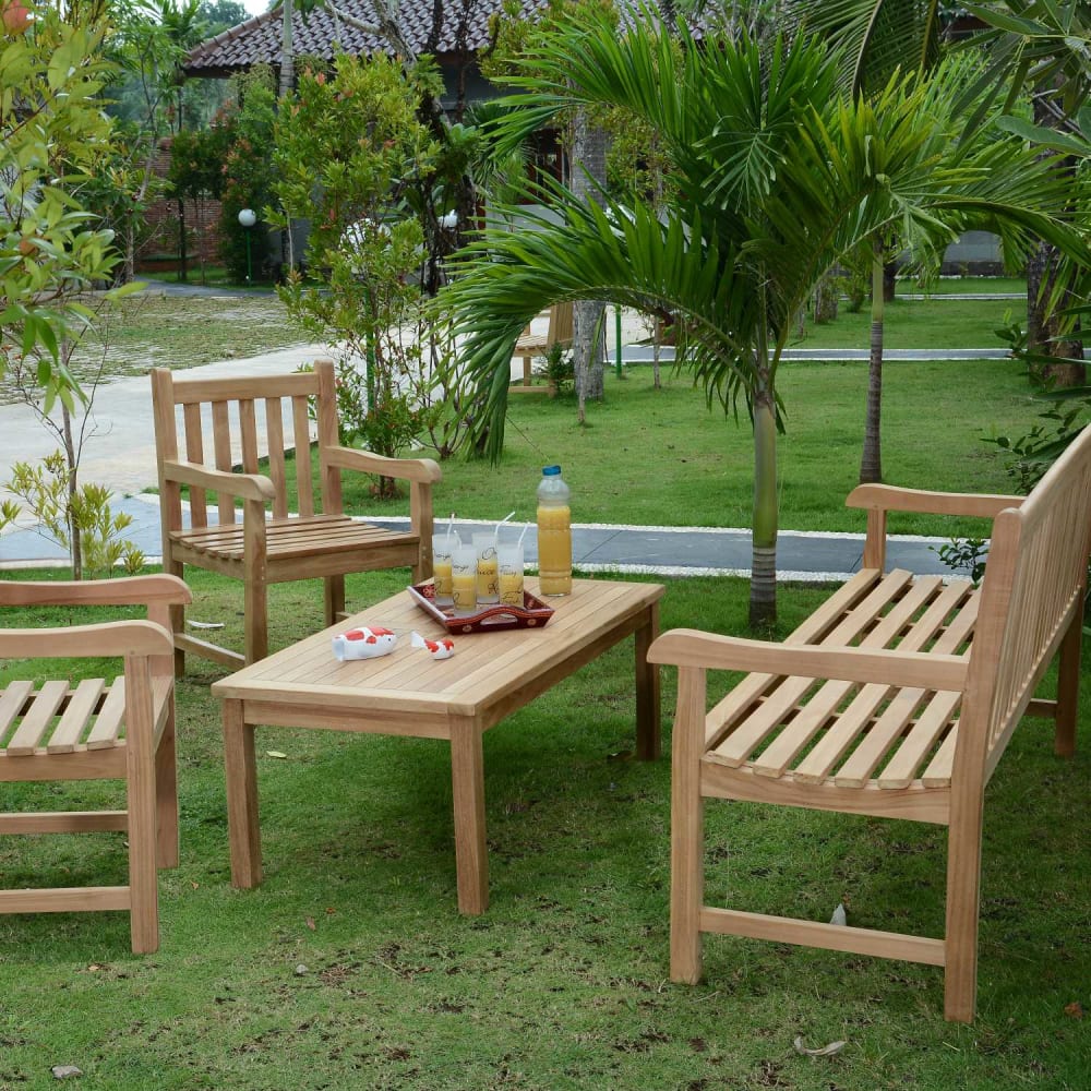 Salon de jardin 5/6 places en teck massif - Maisons du Monde