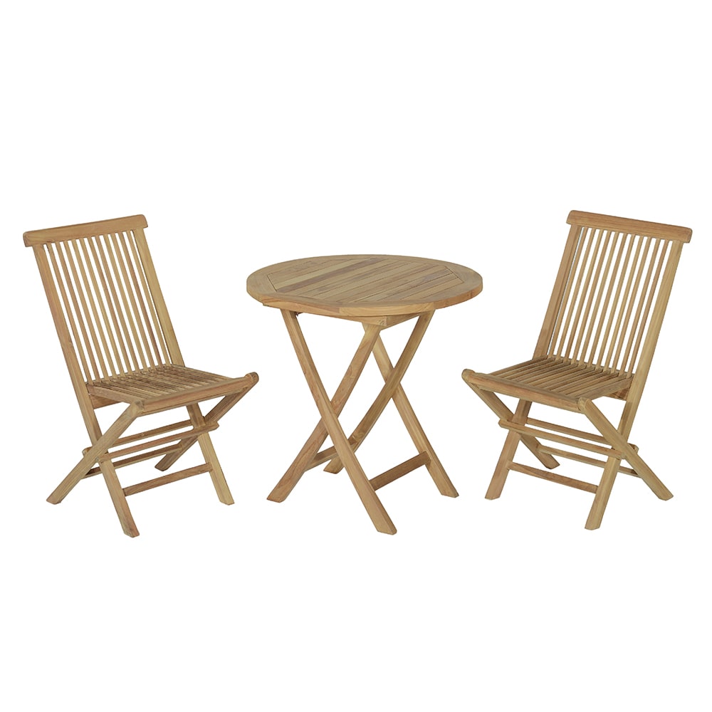 Salon de jardin 2 chaises en teck massif - Maisons du Monde