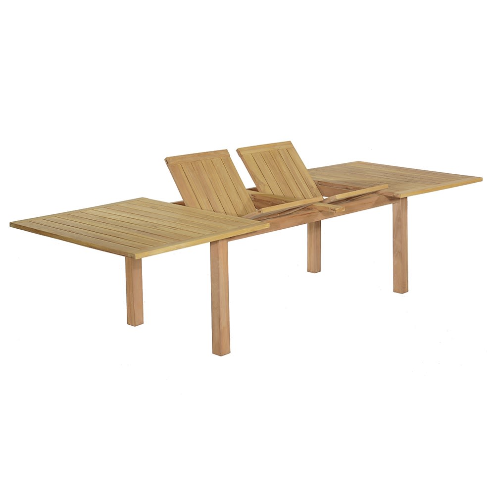 Table de jardin extensible - teck