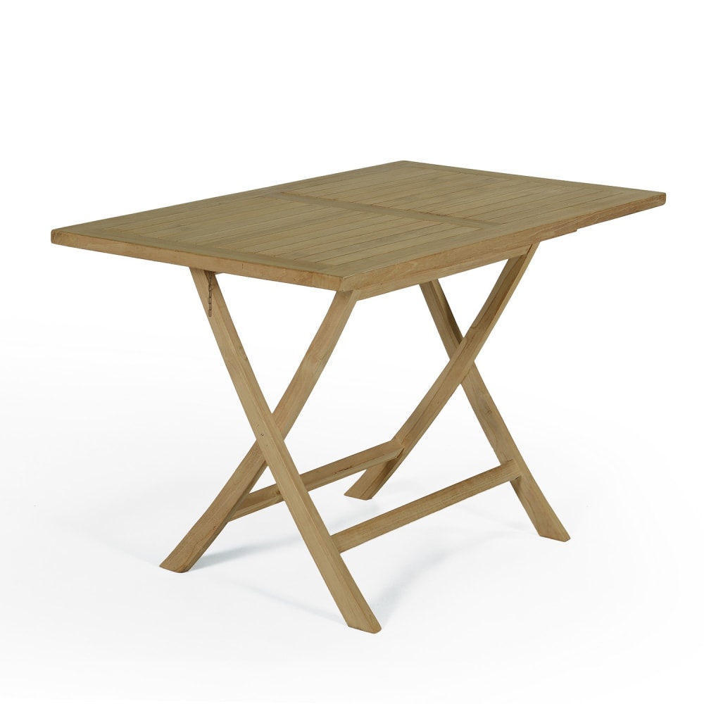 Table de jardin pliante - teck