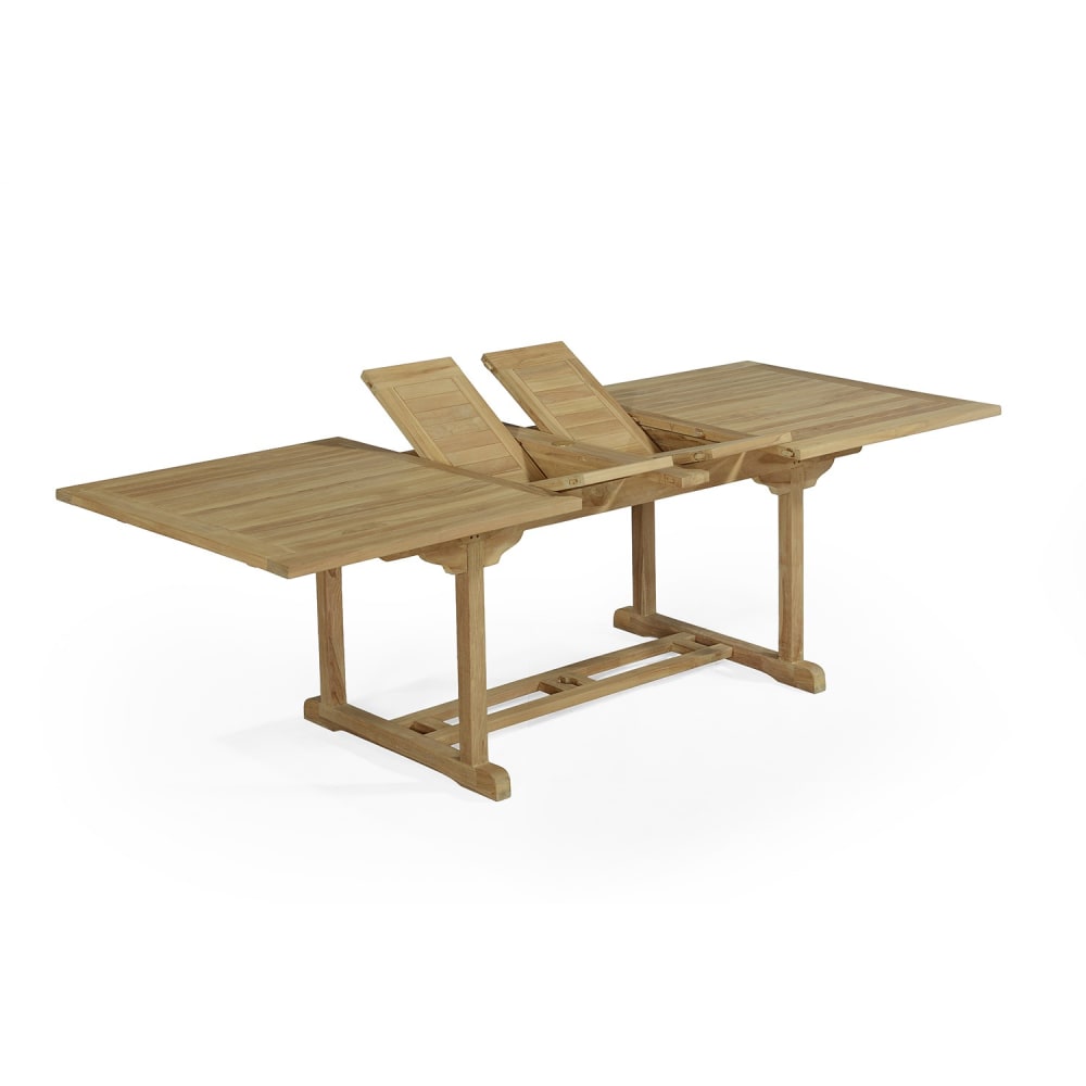 Table de jardin extensible en teck massif L180/240