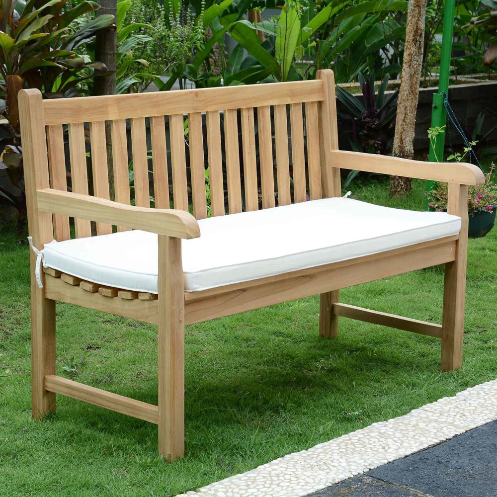 Banc de jardin en teck massif L130