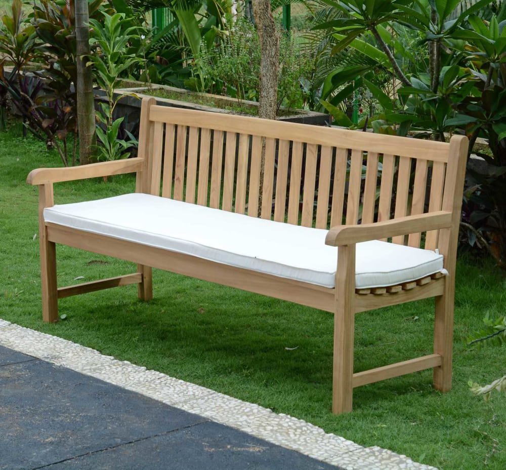 Banc de jardin en teck massif L180