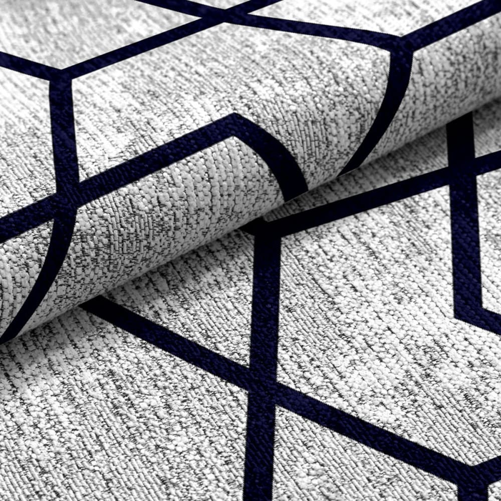 Tapis décoratif en coton en impression digital gris 120x170 — vue 3